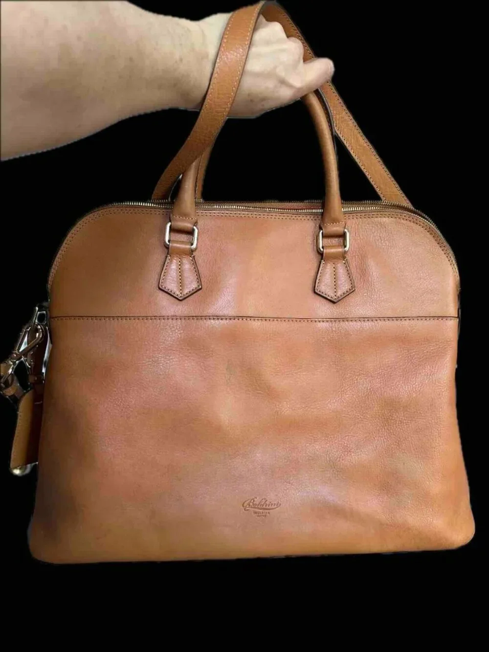 Boldrini Selleria Large Satchel Bolide Laptop Bag Crossbody Travel